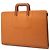 Borsa business Burberry in pelle marrone - vista 2