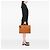 Borsa business Burberry in pelle marrone - vista 6