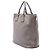 Tote Prada Gray Vitello Daino con zip laterale Marrone Grigio antracite - vista 2