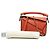 Borsa Puzzle Nano LOEWE in vitello arancione - vista 7