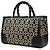 Bamboo Gucci Medium Satchel aus bedrucktem Kalbsleder in Schwarz mit Bambusgriff - Ansicht 2