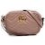 Borsa a tracolla Gucci Mini GG Marmont Matelassé in pelle di vitello marrone Carne