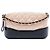 Clutch Gabrielle Double Zip con Catena in Vitello Invecchiato Bicolore Beige Chanel