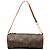 Louis Vuitton Brown Monogram Papillon Pochette Castaño