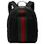 Mochila Gucci de lona Techno negra con banda Web Negro