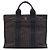 Hermès Gray Canvas Herline PM Marrom