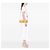 Louis Vuitton Yellow Monogram Vernis Fleurs Pochette Amarillo - vista 7