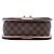 Louis Vuitton Brown Damier Ebene Cuir Taurillon Wight Castaño - vista 3