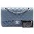 Chanel Blue Medium Classic Lambskin Double Flap Blau - Ansicht 7