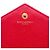 Autre Marque Carteira de corrente envelope Saint Laurent Red Grain De Poudre Cassandre Vermelho - vista 5