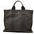 Hermès Gray Canvas Herline PM Brown Dark grey