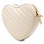 Gucci Borsa a tracolla Mini Matelassé in pelle di vitello diagonale bianca con G intrecciate e cuore Bianco Crudo - vista 2