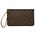 Pouch Louis Vuitton Brown Monogram Neverfull MM Marrone