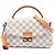 Louis Vuitton White Damier Azur Croisette Weiß