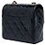 Chanel Black Mini Square Quilted Patent Single Flap Negro - vista 2