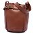Céline Celine Big Bag Bucket de piel marrón Castaño