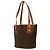 Céline Bolso Tote Celine Brown Macadam Coated Canvas Castaño - vista 2