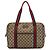 Borsa business Gucci in tela GG beige con banda Web