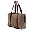 Borsa business Gucci in tela GG beige con banda Web - vista 2
