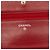Portafoglio Chanel Red CC Embossed Lambskin Camellia Wallet On Chain Rosso - vista 5