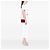 Portafoglio Chanel Red CC Embossed Lambskin Camellia Wallet On Chain Rosso - vista 6