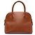 Céline Celine Dome Satchel aus braunem Leder
