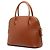 Céline Celine Dome Satchel aus braunem Leder - Ansicht 2