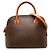 Céline Borsa Dome Celine in tela rivestita Macadam marrone