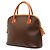 Céline Borsa Dome Celine in tela rivestita Macadam marrone - vista 2