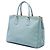 Borsa Prada Blue Large Saffiano Lux Galleria Double Zip Satchel Blu chiaro - vista 2