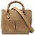 Bamboo Bolso Satchel Mini de Gamuza Marrón con Bambú Gucci Castaño