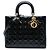 Autre Marque Dior Black Large Patent Cannage Lady Dior Nero