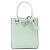 Bolsa Satchel Prada em couro Spazzolato verde Small