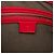 Borsa a tracolla Gucci Red Guccissima con zip Rosso - vista 5