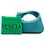 Bottega Veneta Mini Jodie in Nappa Intrecciato Blu Turchese - vista 6