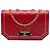 Chanel Red Small Quilted Calfskin Octagon CC Clasp Flap Rosso