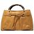 Bamboo Borsa a mano Gucci in vitello marrone con bambù Marrone chiaro