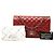 Chanel Red Medium Classic Lambskin Double Flap Rot Bordeaux - Ansicht 7