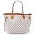 Louis Vuitton White Damier Azur Neverfull MM Blanco