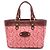 Céline Celine Red C Macadam Canvas Handbag