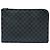 Louis Vuitton Black Damier Graphite Pochette Jour GM Negro