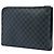 Louis Vuitton Black Damier Graphite Pochette Jour GM Negro - vista 2