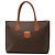 Céline Celine Brown Macadam Coated Canvas Tote
