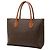 Céline Celine Brown Macadam Coated Canvas Tote - view 2