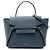 Belt Bag Céline Borsa Cintura Celine Nano in Pelle di Vitello Grana Blu