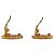 Chanel Gold CC vergoldete Sunburst runde Clip-On Ohrringe Golden - Ansicht 5