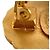 Chanel Gold CC vergoldete Sunburst runde Clip-On Ohrringe Golden - Ansicht 8