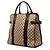 Tote Gucci in tela GG beige - vista 2