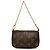 Louis Vuitton Brown Monogram Mini Pochette Accessoires Marrone