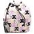 Bolso saco Miu Miu de lona morada con estampado de gatos Púrpura